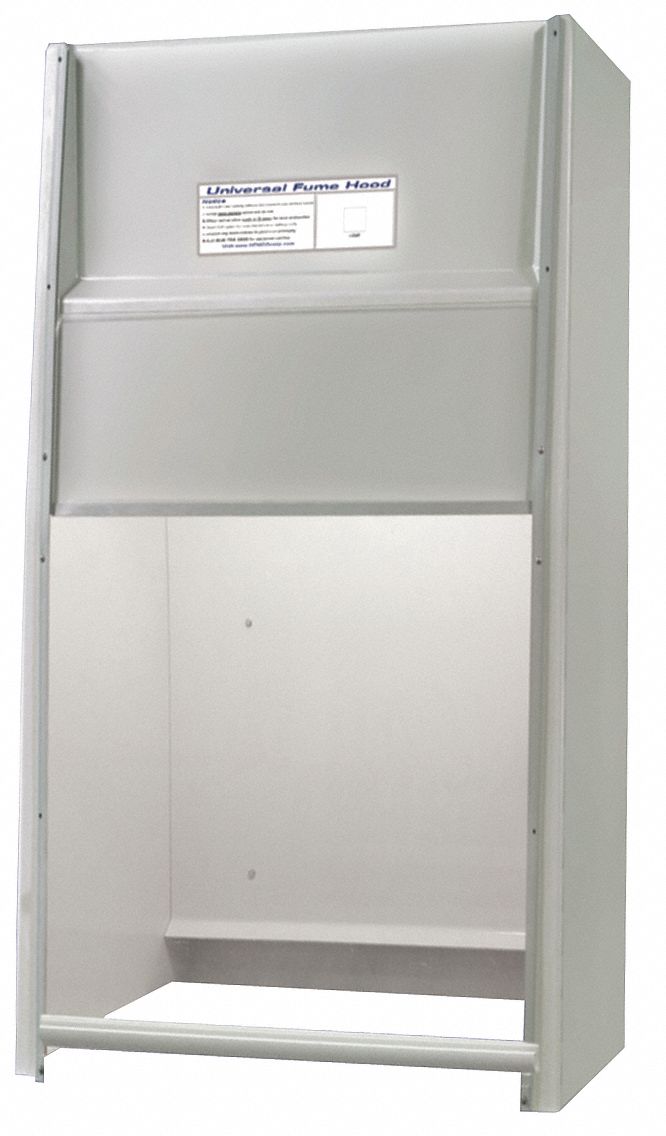 HEMCO, 24 in Overall Wd, 36 in Overall Ht, Universal Fume Hood 8RE11