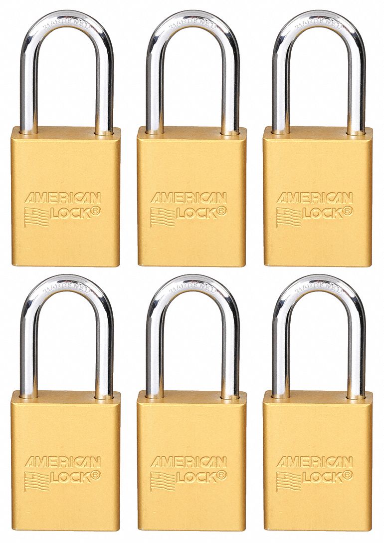 AMERICAN LOCK, Keyed Alike, Aluminum, Lockout Padlock 8RE13