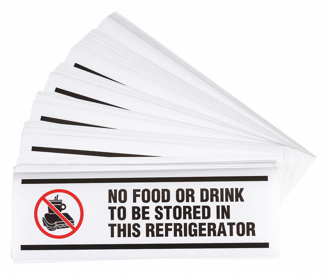 Vinyl Label, 3 1/2 in x 10 in, Vinyl, PK100