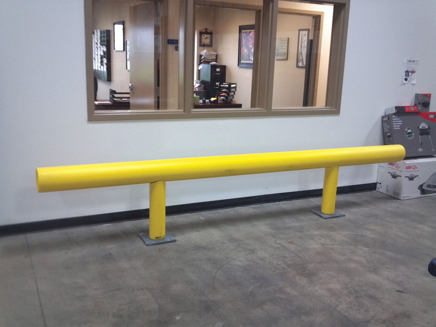 Core In Guard Rail Mounting, Steel/High Density Polyethylene, Guard