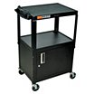AV Carts with Adjustable-Height Steel Shelves & Steel Storage Cabinets image