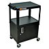 AV Carts with Adjustable-Height Steel Shelves & Steel Storage Cabinets
