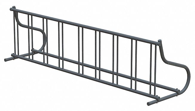 8RHK8 - Bike Rack 1-Sided 9-Bike 110 in. Black