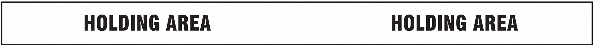 Floor Marking Tape: Message, Message, Black/White, Traffic Management, 2 in x 180 ft