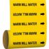 Warm Mill Water Adhesive Pipe Markers on a Roll