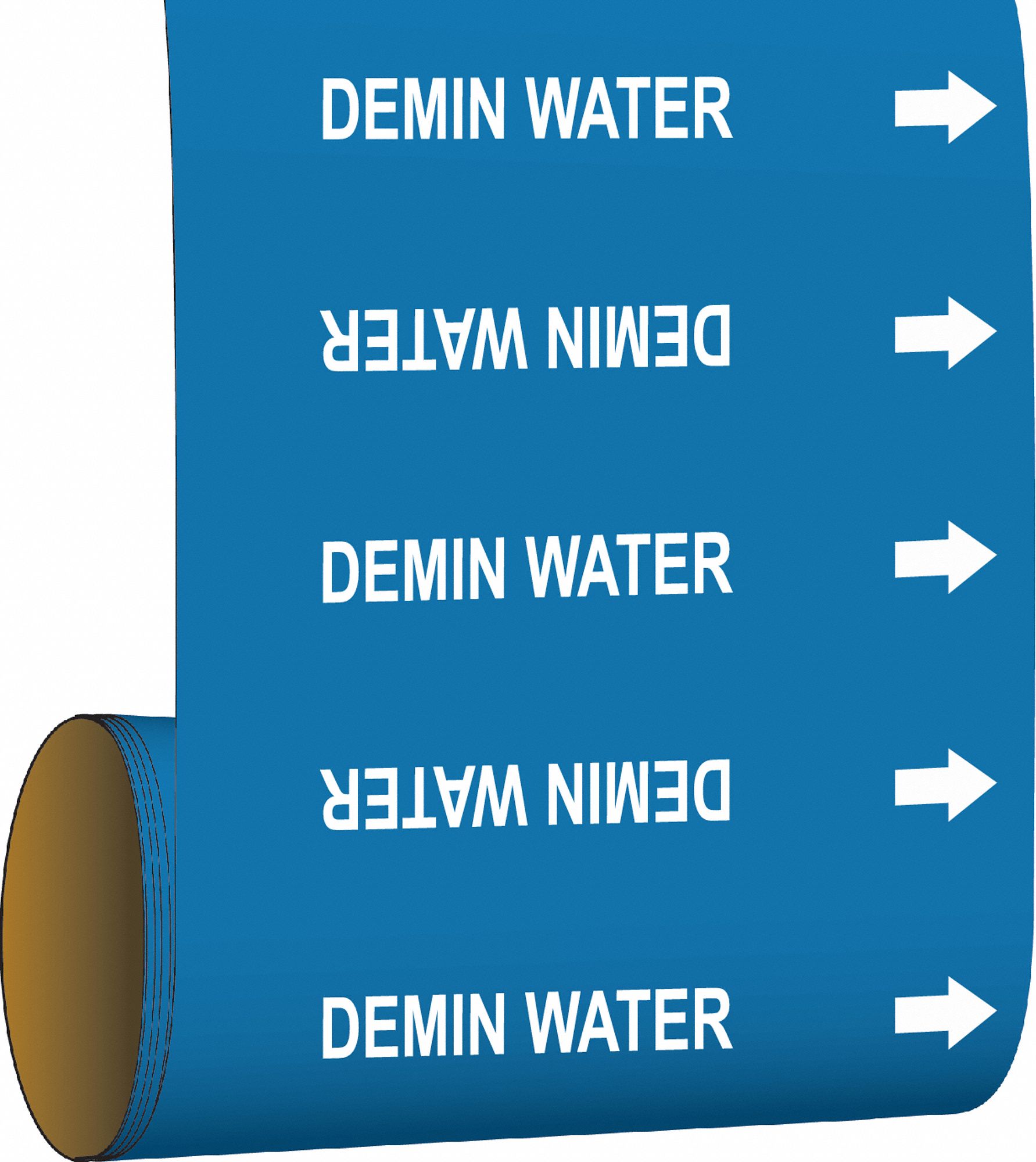 Demin Water, Blue, Pipe Marker 8ZDL852673 Grainger
