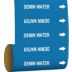 Demin Water Adhesive Pipe Markers