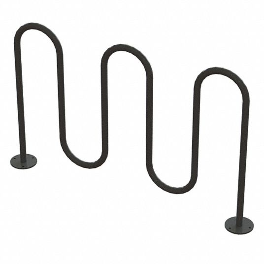 Bike Rack Surface Mount,7 Bikes - Grainger