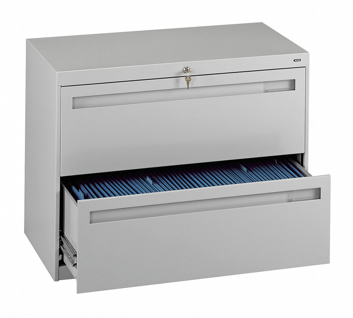 8RM19 - File Cabinet 36 in 2 Drawer Grey