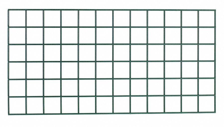 WALL GRID,GREEN,30 IN H,48 IN W,STEEL