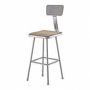 SQUARE STOOL,YES BACKREST,30 IN.