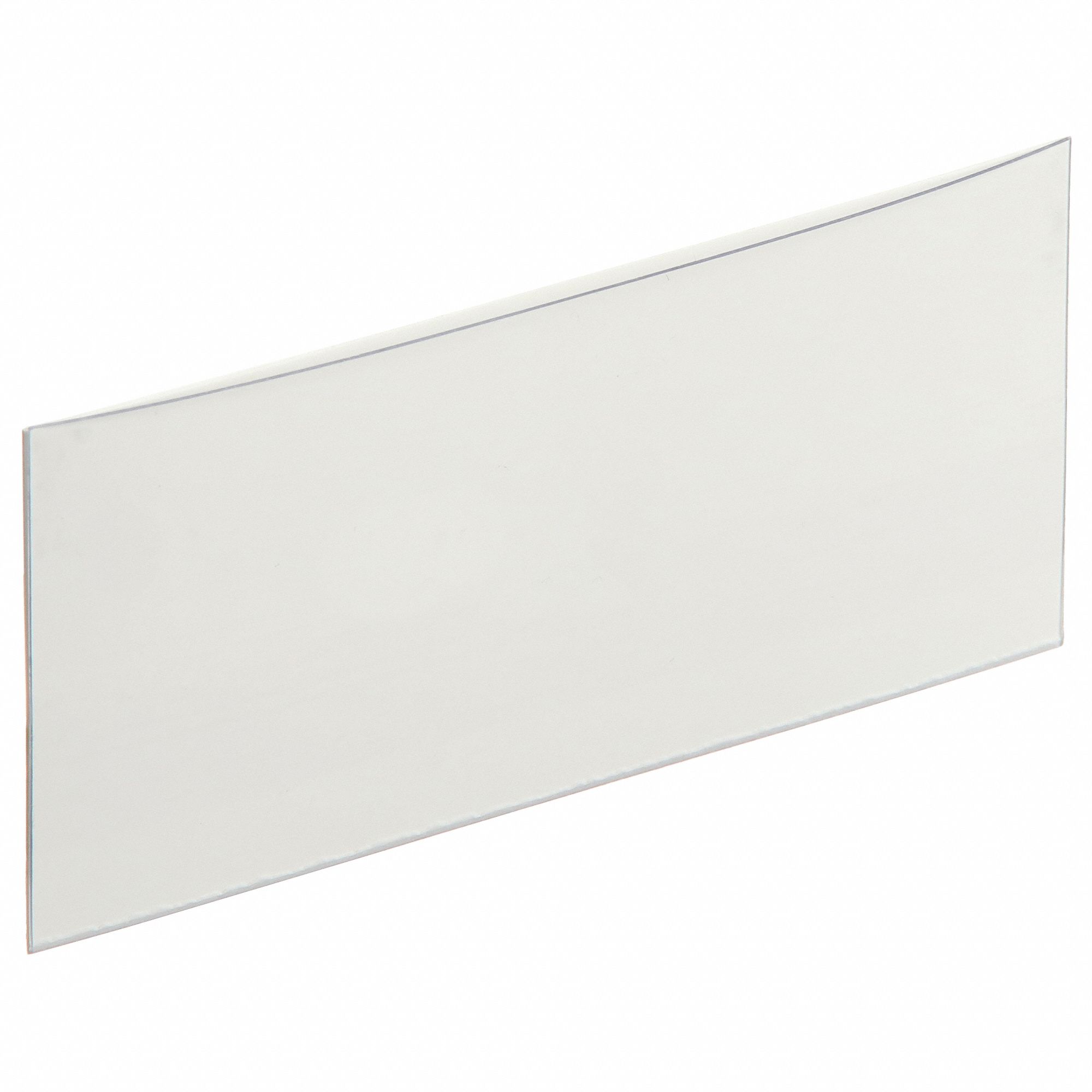 LABEL HOLDER, 4 X 2 IN, WHITE, SLIDE-IN, 25 LABEL HOLDERS, SELF-ADHESIVE, PLASTIC, 25 PK