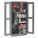 STORAGE CABINET, 36 IN X 24 IN X 78 IN, 5 SHELVES, SWING HANDLE/KEYED, 22 GA PANEL, ADJUSTABLE