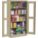 STORAGE CABINET, 36 X 24 X 72 IN, FRAME, 4 ADJUSTABLE SHELVES, SWING HANDLE/KEYED, SAND