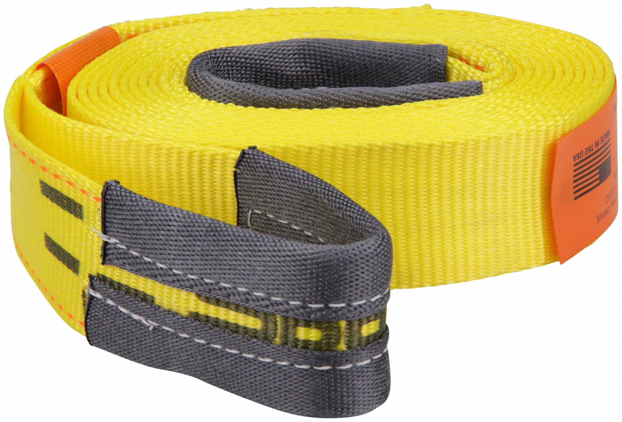 SPANSET, 2 in x 15 ft Overall Hook Size, 12,000 MBS, Tow Strap 8RPV3