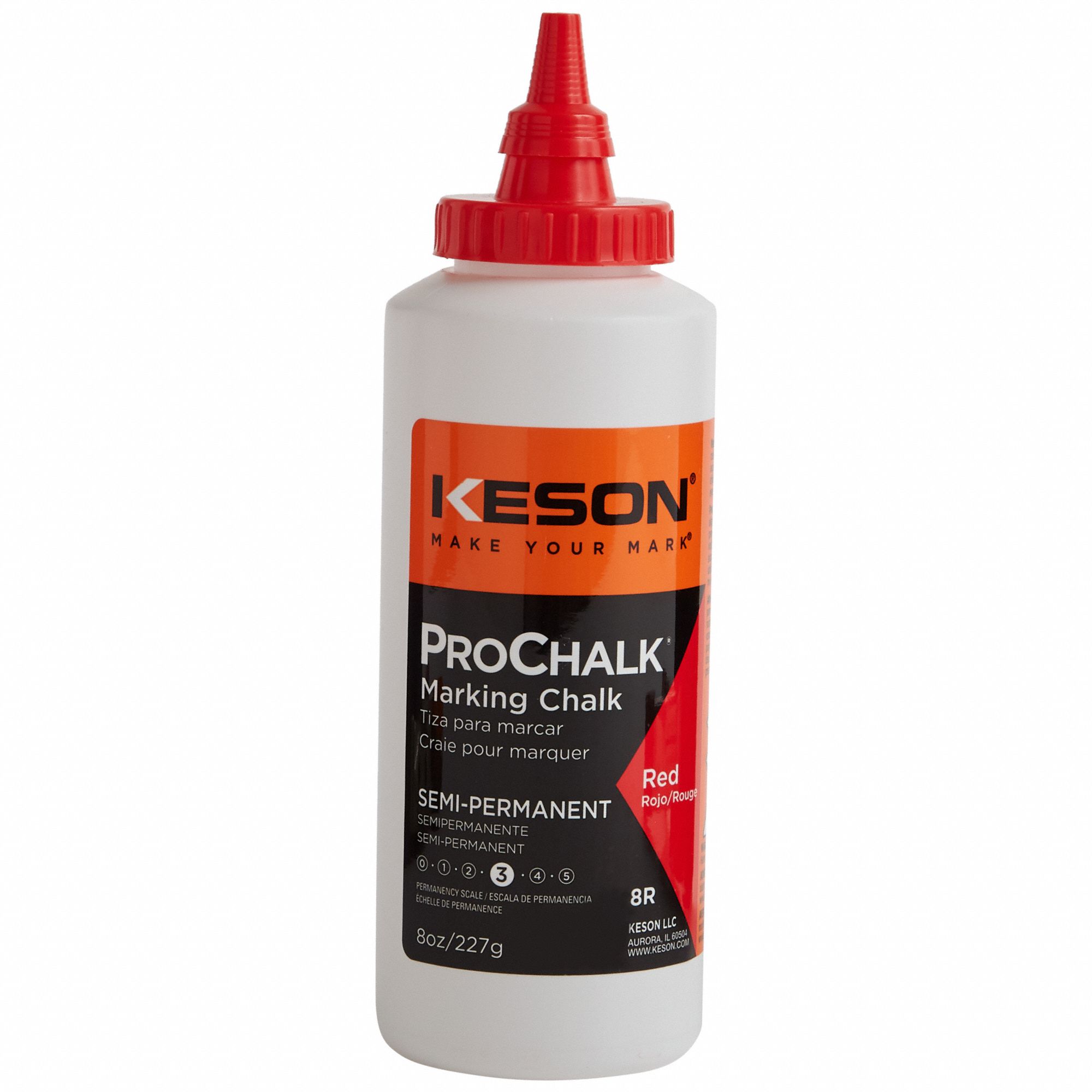 KESON, Std, Red, Marking Chalk Refill 4MHF68R Grainger