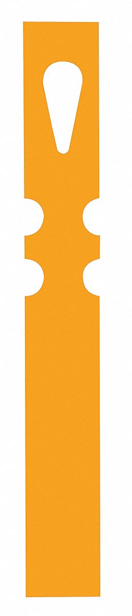 Blank Tag: Coated Paper, Orange, 0.009 in Thick, Rectangle, 1, 000 PK