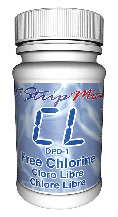Test Strips: Free Chlorine, 100 Tests