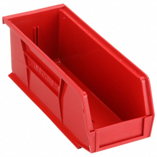 Quantum Storage Systems QUS224RD Storage Bin, Red