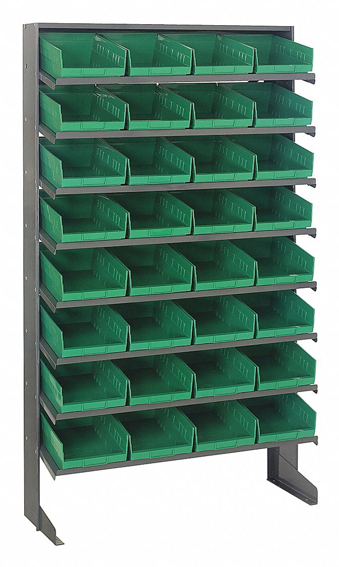 QUANTUM STORAGE SYSTEMS, 36 in x 12 in x 60 in, 1 Sided, Pick Rack ...