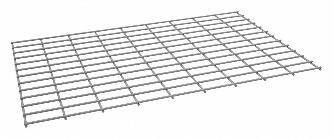 Decking: 36 in   x 18 in, 2, 250 lb Load Capacity, Steel, 5 ga Decking, Gray, Decking, 1 PR
