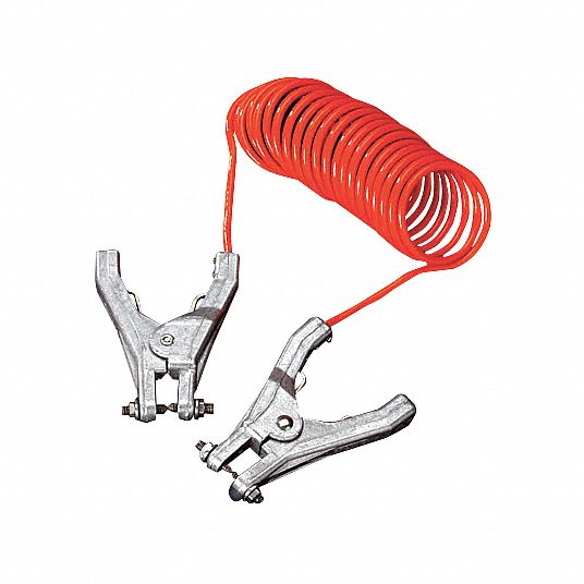 GRAINGER APPROVED Coiled Grounding Wire, Insulation Color Orange, (2