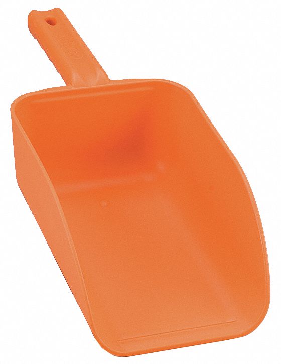 8TLC3 - E0612 Large Hand Scoop 6-1/2 in W Orange