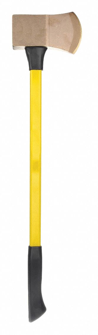 Axe: 36 in Overall Lg, 5 in Cutting Edge Lg, 8 lb Head Wt, Aluminum Bronze, Multi-Component