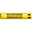 Sulfur Dioxide Snap-On Pipe Markers