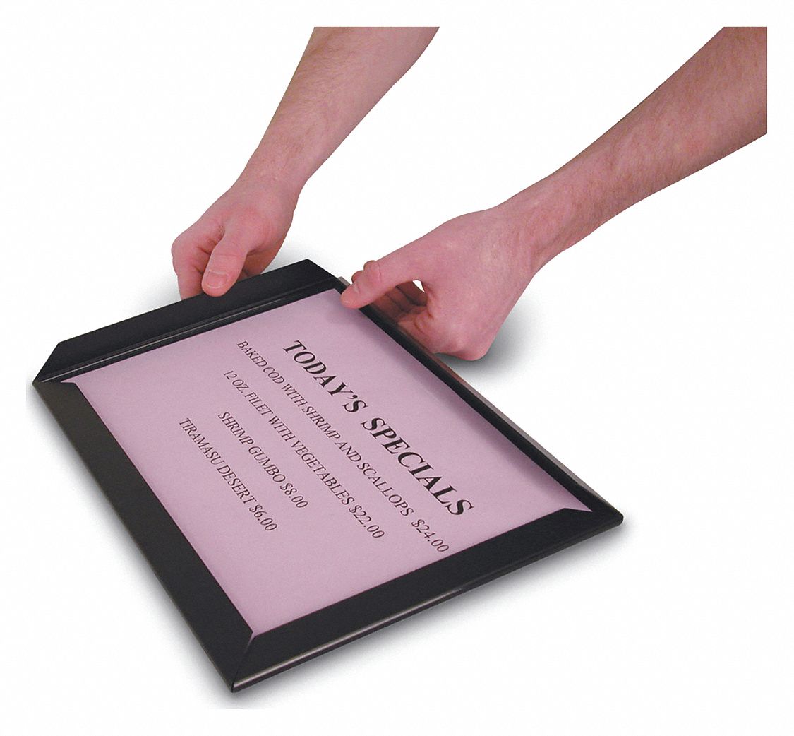 POSTER FRAME,SILVER,24 X 36 IN.