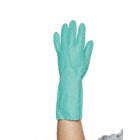 CHEMICAL RESISTANT GLOVES, 15 MIL, 13 IN LENGTH, SIZE 7, GREEN, GREEN
