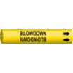 Blowdown Snap-On Pipe Markers