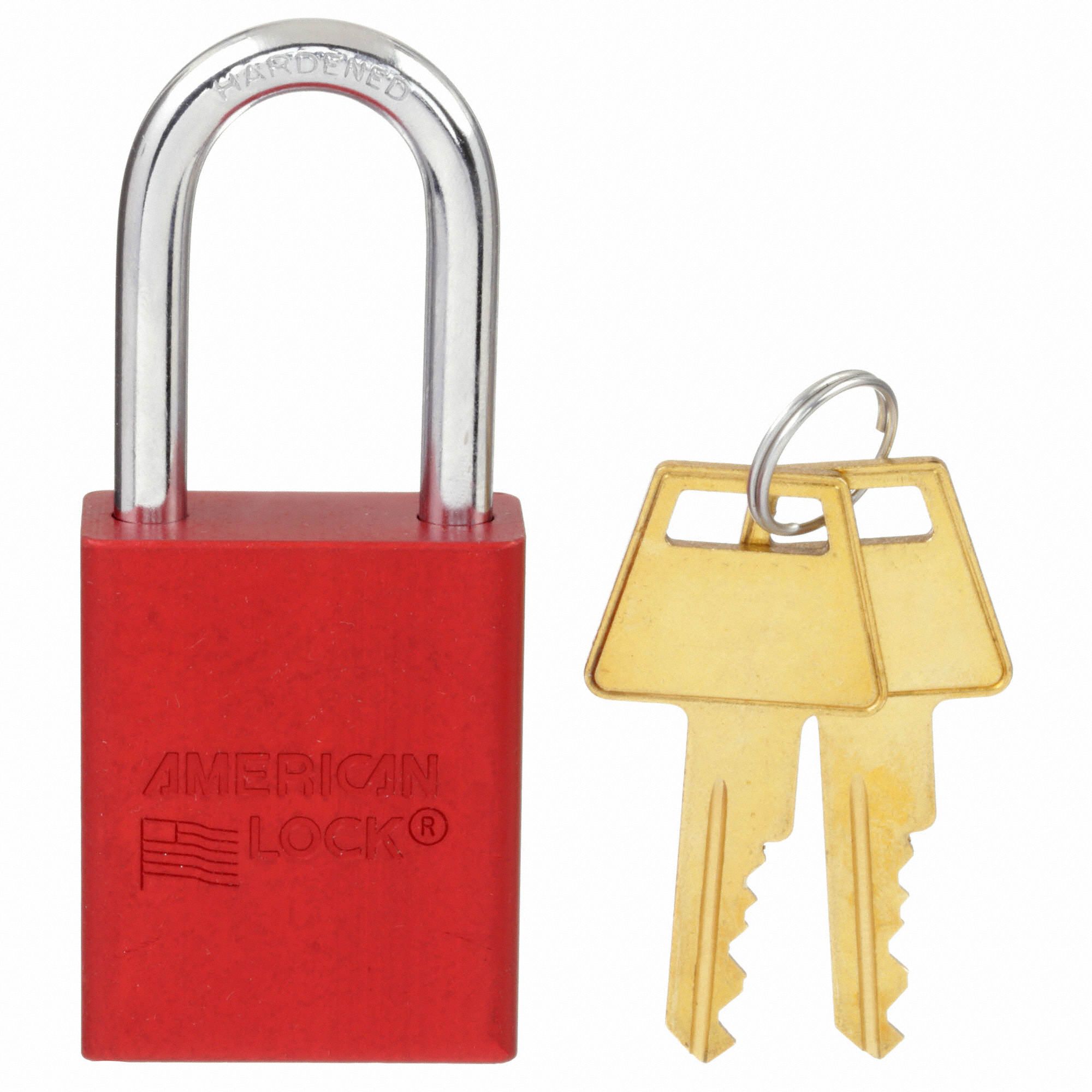 AMERICAN LOCK Lockout Padlock, KA, Red, 17/8"H, PK24 8TNF7A1106KARED SETOF24 Grainger