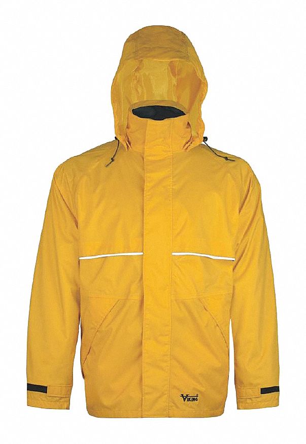 RAIN JACKET,NYLON,SZ 3XL,YELLOW