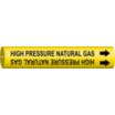 High Pressure Natural Gas Snap-On Pipe Markers