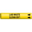 Lab Waste Snap-On Pipe Markers
