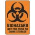 Biohazard Not For Food Or Drink Storage Signs