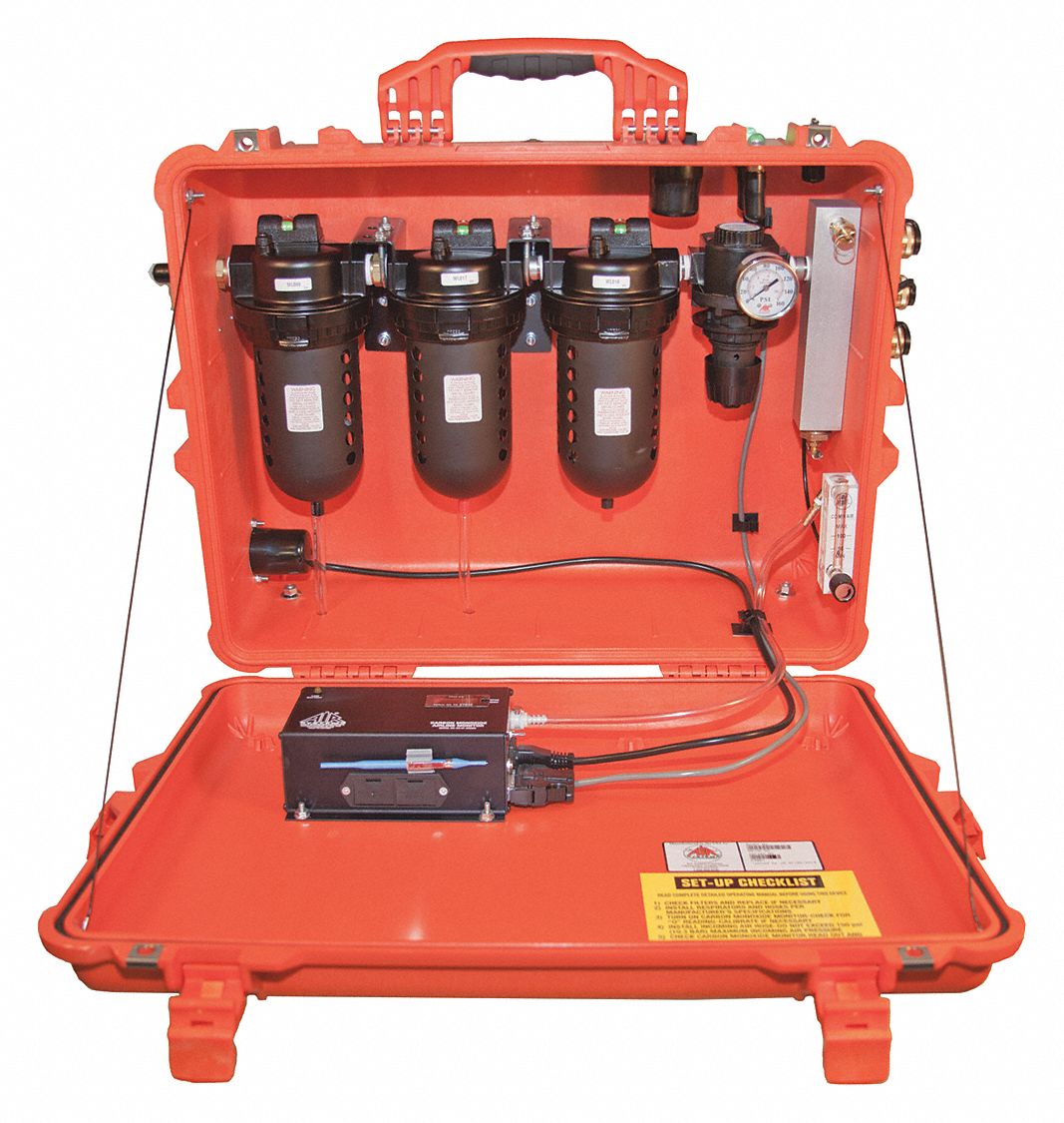 Portable Filtration Panel: 4 Users, 125 psi Max Pressure, 1/2 in Industrial Interchange Inlet