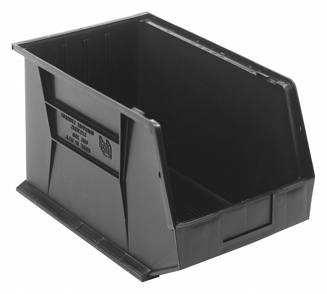 QUANTUM STORAGE SYSTEMS, 11 in x 18 in x 10 in, Black, Hang and Stack