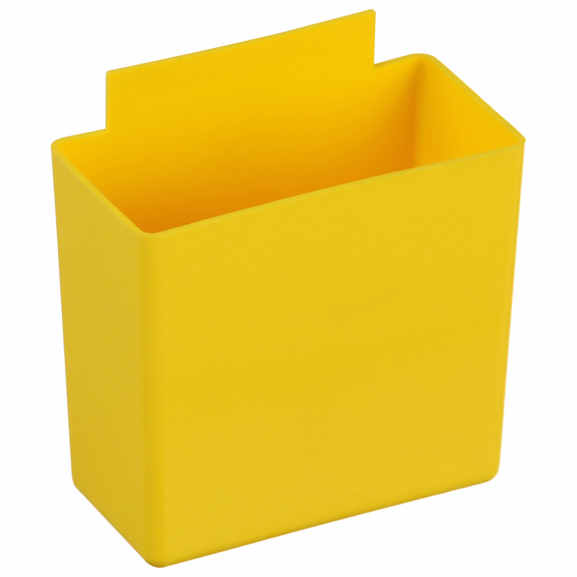 BIN CUPS, 3¼ IN X 1¾ IN X 3 IN, YELLOW, PLASTIC, 0.6 LB LOAD CAPACITY