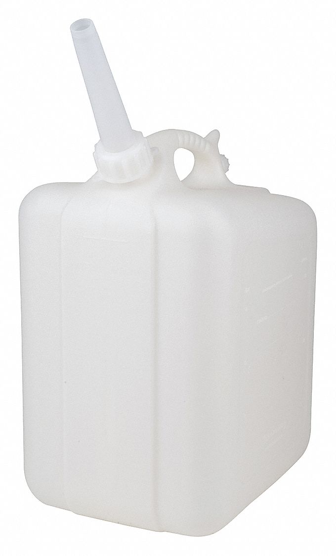 Jerrican, HDPE, 20 L, Screw On, White