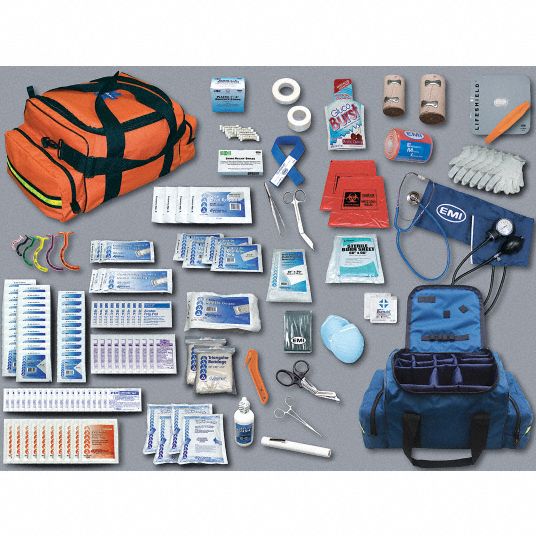 EMI Pro Response II Trauma Kit: Bulk, 132 Components, Orange