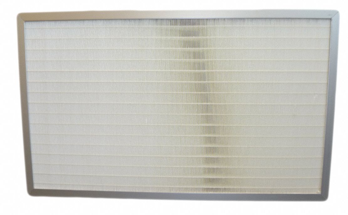 Filter: HEPA, 1 1/2 in Overall Ht, 18 in Overall Wd, 15 in Overall Dp, 1