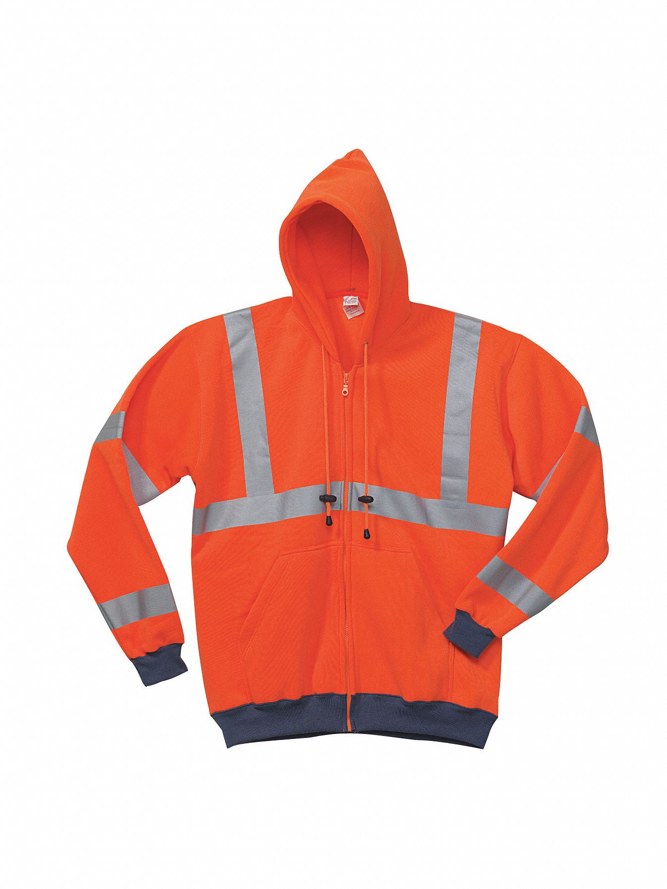 Hooded Sweatshirt, 100 per PET, Orange, 2XL