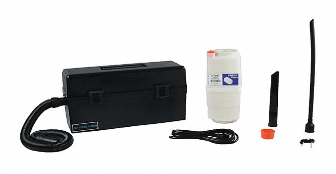 Critical Area Vacuum: 99 cfm Air Flow, 10.5 lb Wt, 73 dB Sound Level, 1 gal Vacuum Capacity