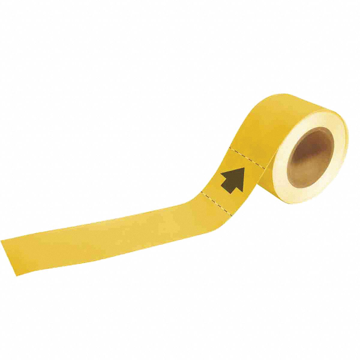 BRADY Pipe Marker, Pipe Marker Legend Blank, Fits Pipe O.D. 2 1/2 to 6