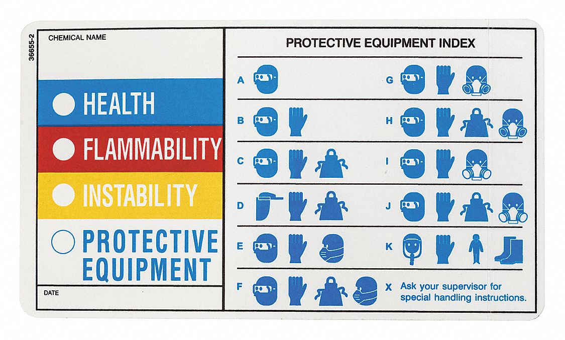 HMIG Label: 4 in Ht, 7 in Wd, Polyester, 7 in x 4 in, 25 PK