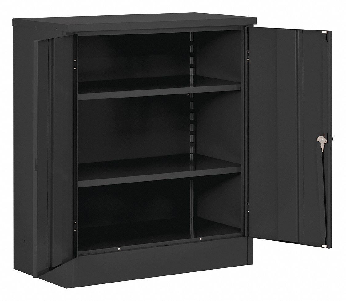 EDSAL Storage Cabinet,Black,42 In. H,36 In. W - 8UN21|7001BLK - Grainger