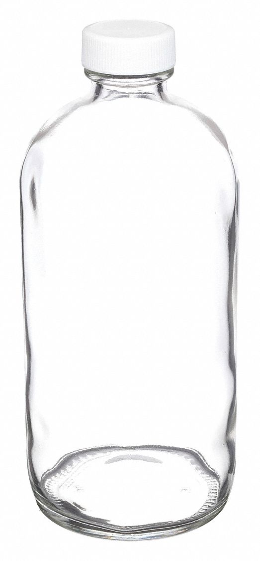 Bottle: Glass, 500 mL Capacity - mL, 16.9 fl oz Capacity - oz, 75 mm Body Dia, Closure Included