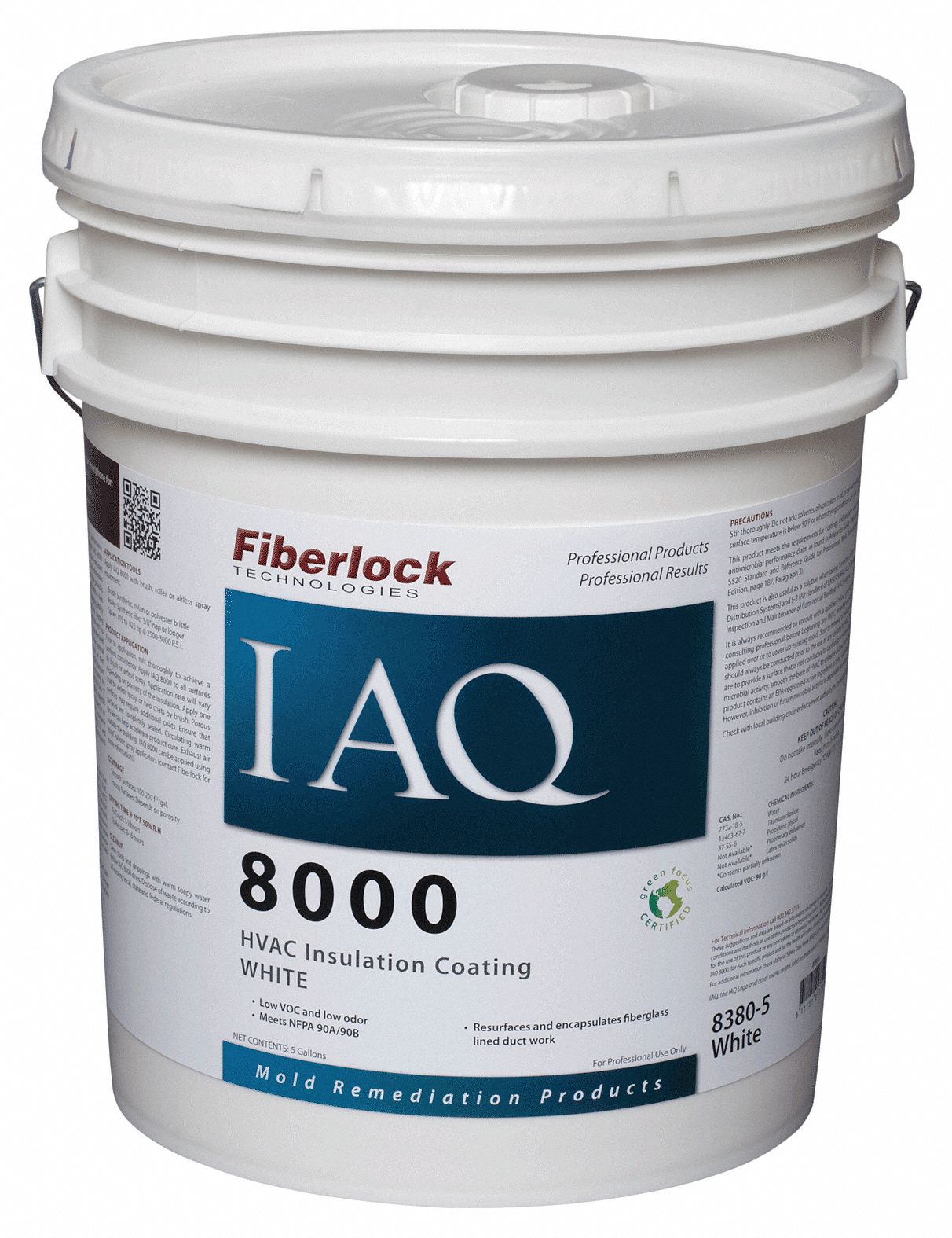 FIBERLOCK TECHNOLOGIES, Interior, White, MoldInhibiting HVAC Sealant